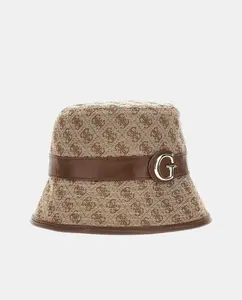 Кепка с логотипом Guess, бежевый