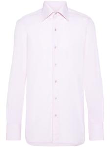 TOM FORD поплиновая рубашка с длинными рукавами, розовый