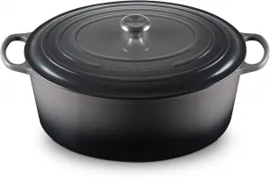 Жаровня овальная Le Creuset, 14700 мл, черно-белый