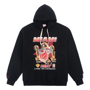 Худи Mitchell & Ness x NBA Miami Heat 3 Times Champion Hoodie 'Black', черный