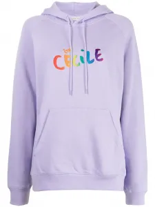 Худи с логотипом Être Cécile, фиолетовый