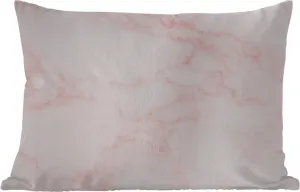 Подушка для улицы - мрамор - текстура - розовый - шикарный - 60 x 40 см - водонепроницаемая - подушка для отдыха - декоративная подушка - подушка для дома MuchoWow