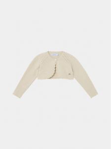 Жакет-болеро стандартного кроя Mayoral, бежевый