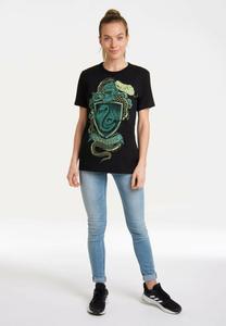 Футболка с принтом HARRY POTTER SLYTHERIN LOGOSHIRT, черный