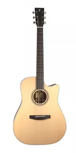 Гитара Furch Vintage 1, Dreadnought с вырезом, верх из ели Ситка и задняя дека и стороны из махагони, с электроникой Stage Pro Element