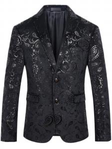 Youthup Приталенный пиджак Slim fit в черном цвете