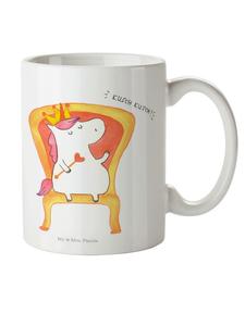 Детская кружка Единорог Король без слов в белом цвете Mr. & Mrs. Panda