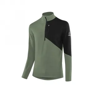 Базовый слой с длинным рукавом Loeffler Block TranstexВ Merino, зеленый