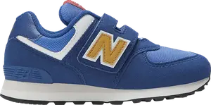 Кроссовки 574 Hook & Loop Little Kid Wide 'Night Sky Gold Fusion', синий