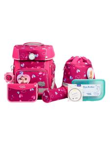 SCHOOL-MOOD Школьный рюкзак Champion Maxx Pro Mila, 7 предметов, с рисунком в виде зайчика