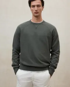 Мужская толстовка с круглым вырезом и резинками на манжетах и поясе Ecoalf, зеленый