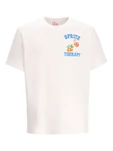 Футболка с графичным принтом Mc2 Saint Barth, белый