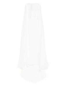 Платье макси со съемным кейпом Atu Body Couture, белый