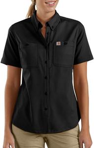 Carhartt Women's 103105 Женская футболка с коротким рукавом Rugged Professional Series, Black