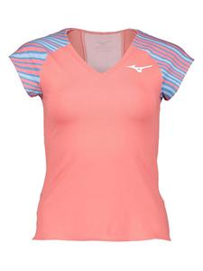Mizuno Спортивная футболка розового/светло-голубого цвета