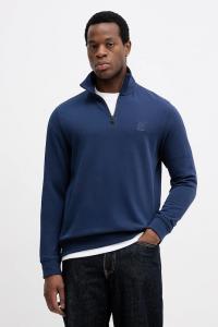 Хлопковая толстовка boss zetrust BOSS Orange, синий