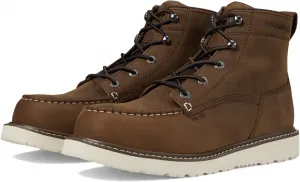 Мужские ботинки Wolverine Trade Wedge 6" без подкладки с композитным носком, темно-коричневый