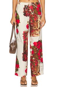 Хлопковые брюки "Розовый сад" House Of Sunny, multi