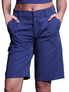 Шорты-бермуды Tristan в тонкую полоску Walter Baker, цвет Royal Blue