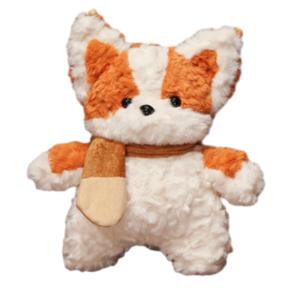 Милая и очаровательная плюшевая кукла шарф щенок, подушка кукла собаки хаски и корги в подарочной коробке Dolls and bears dance, желтый