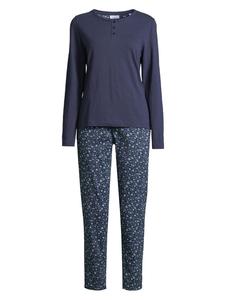 Seidensticker Пижама Soft Knits темно-синего цвета