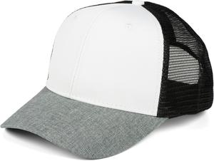 Бейсболка styleBREAKER Snapback, цвет Grau meliert/Weiß/Schwarz