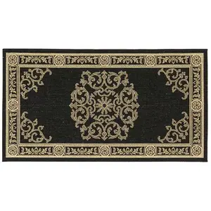 Внутренний и внешний коврик с медальоном для двора Safavieh, мультиколор, 244x336 см