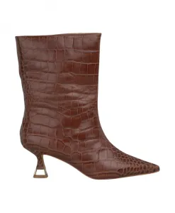Металлические ботильоны на каблуке Alma En Pena, коричневый