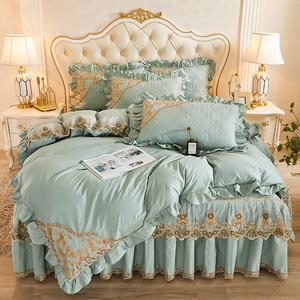 Antarctic Комплект постельного белья 4 предмета: пододеяльник 200x230 см, простыня 180x220 см, 2 наволочки, цвет Mint Green