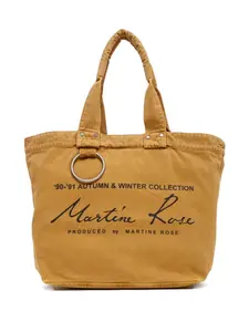 Сумка-тоут с металлическим декором Martine Rose, коричневый