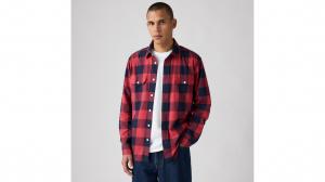 Классическая рабочая рубашка Levi's, Albany Plaid Jalapeno - Red