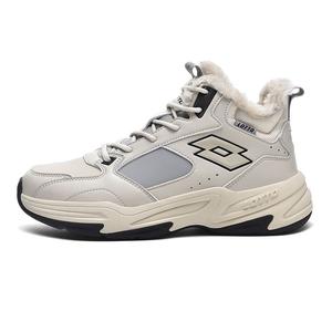 LOTTO Утепленные мужские полуботинки для активного отдыха с противоскользящей подошвой и амортизацией, цвет светло-дымчатый серый, цвет Light Smoke Gray[Fleece-Lined Thermal]