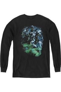 Футболка с длинным рукавом Green Lantern Black Lantern Batman для детей Gildan