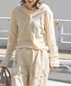 Прозрачная хлопковая футболка-поло из хлопка, тянущаяся в двух направлениях Journal Standard, цвет Natural