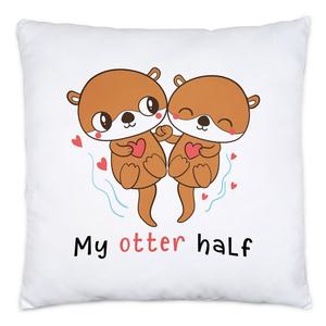 Моя полуподушка-выдра Любовь Доказательство любви Любимый Любимый человек Сердце Объятие Любители безопасности Hey!Print