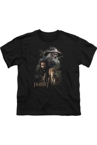 Футболка с принтом "Хоббит" для детей с коротким рукавом Gildan, черный