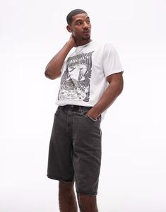 Джинсовые шорты Levi's 478 Baggy черного цвета