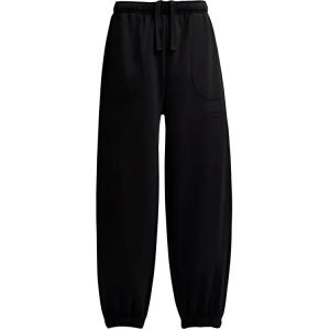 Coach Вязаные спортивные штаны мужские черные, средней высоты с манжетами