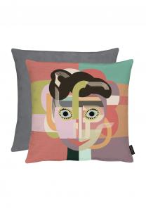 Подушка диванная Apelt Matilda с принтом, 45x45 см, серый