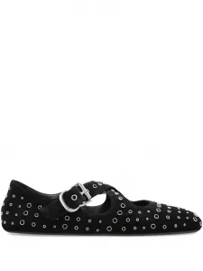 Балетки с люверсами Alaïa, черный