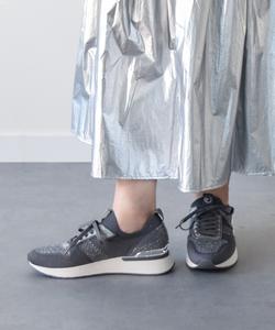 Трикотажные кроссовки на каблуке 4 см Tamaris, цвет Dgyz