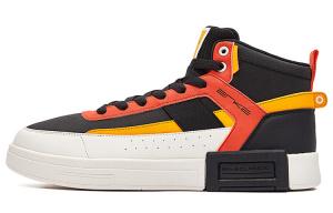 Кеды мужские, обувь для скейтбординга среднего размера Positive черный/оранжевый желтый Erke