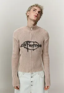 Кардиган с принтом Bershka, Beige