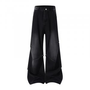 Джинсы Unisex Moderate Wide Leg Jeep, черный серый