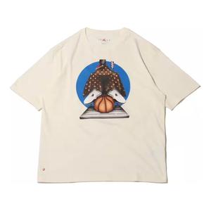 Футболка Air Jordan Artist Series by Darien Birks T-Shirt Asia Sizing 'Sail', бежевый