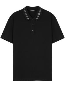 Versace рубашка поло с вышивкой Medusa, черный