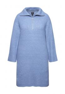 Платье-джемпер TROYER COLLAR Ulla Popken, синий