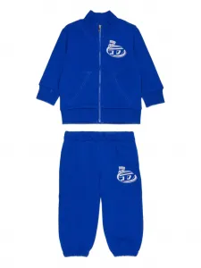Комплект спортивного костюма с вышитым логотипом (комплект из 2 шт.) Diesel Kids, синий