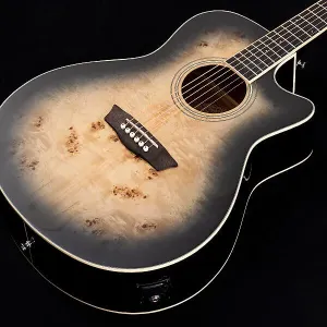 Акустическая электрогитара Washburn DFBACEB Deep Forest Burl ACE Grand Auditorium с 6 струнами, правая рука