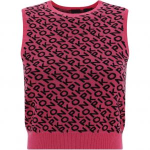 Топ с лого-жаккардом PINKO, розовый